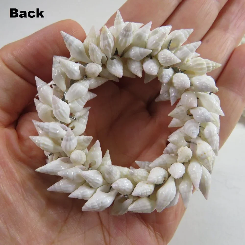 Tiny Real Sea Shell (4) Napkin Rings mini conch 2 1/2